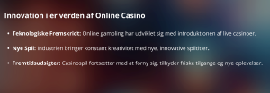 Teknologisk fremskridt i casino verdenen