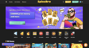 SpinBros Casino forside
